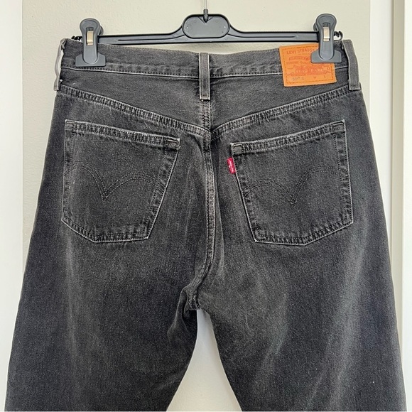 Levi's Big E Premium 501 S Jeans - Faded Black Wash - Grunge Streetwear -Size 27 - Picture 7 of 15